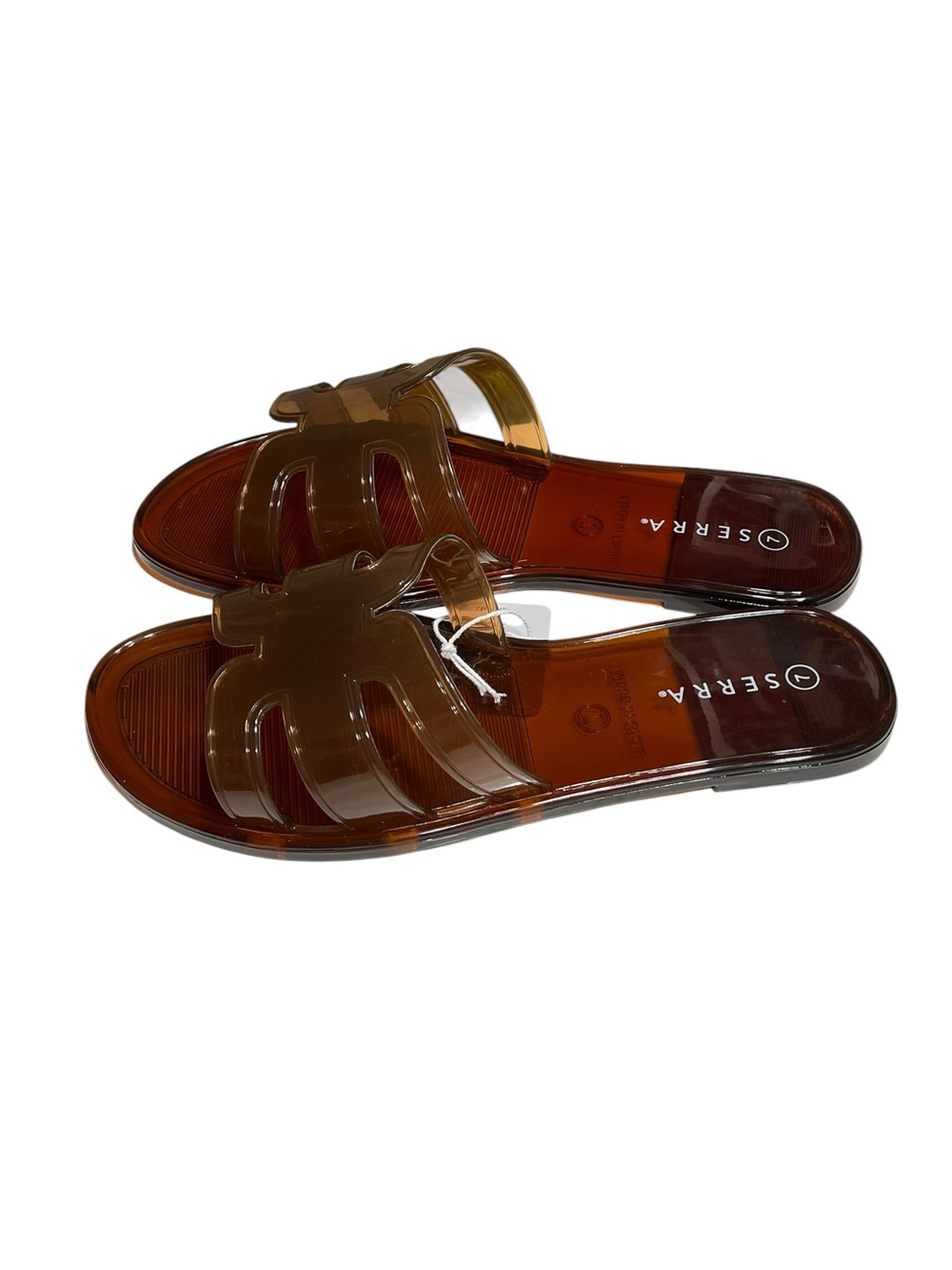 NWT Serra Brown Jelly Sandals - Size 7